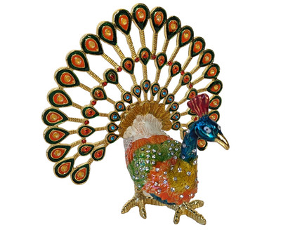 Pfau Ring Schmuckkästchen Schmuck Schmuck Schmuckschmuck Vogel Emaille Kristalle Strass
