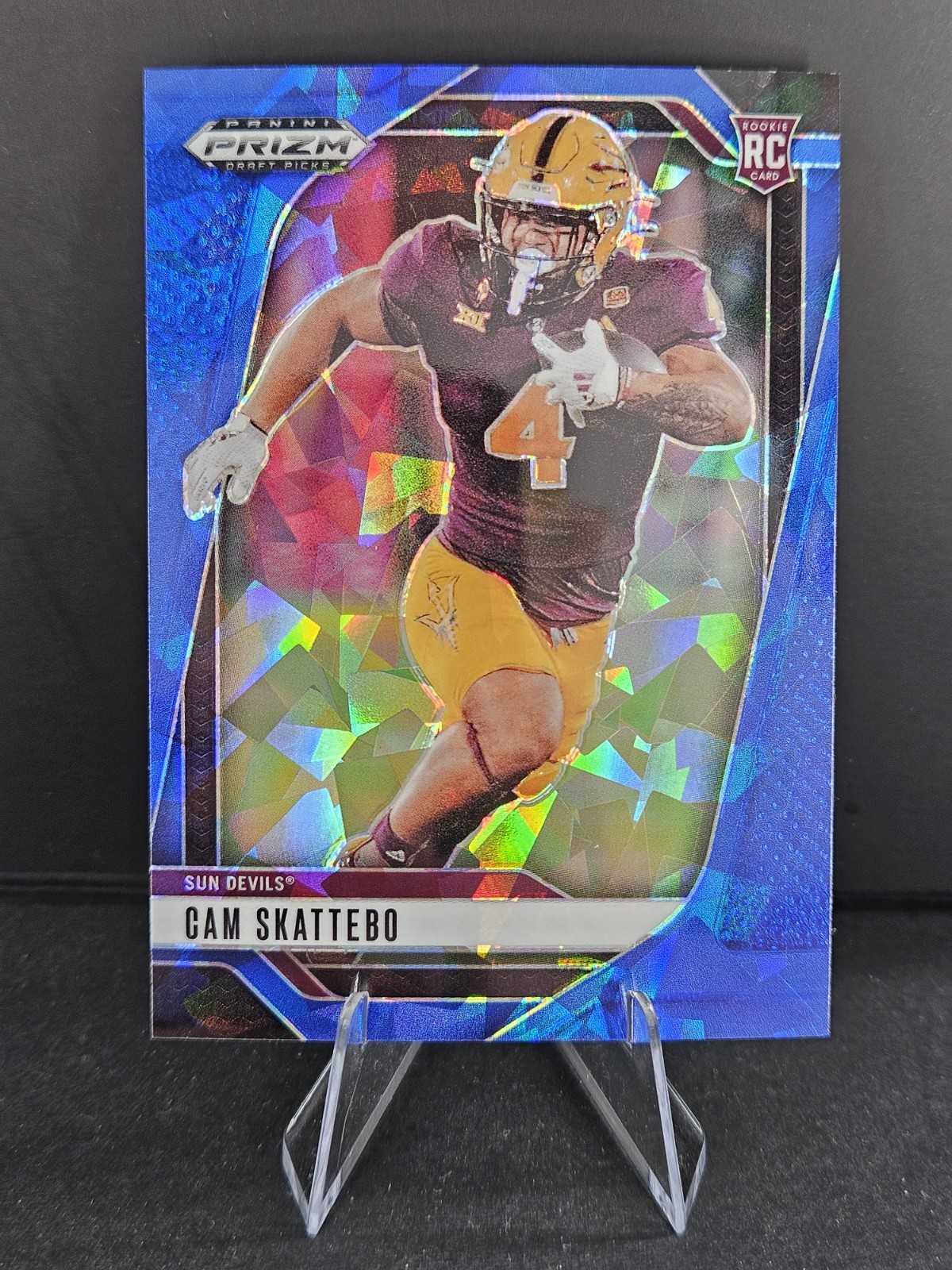 2025 Panini Draft Picks Cam Skattebo Blue Ice Prizm /149 #9