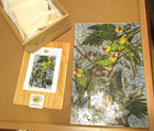 Artifact Wooden Jigsaw Puzzle JOHN JAMES AUDUBON CAROLINA PARAKEETS 422 Pieces
