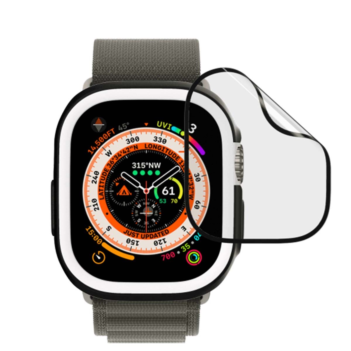 Protection Écran 3D Apple Watch Ultra avec Applicateur Souple