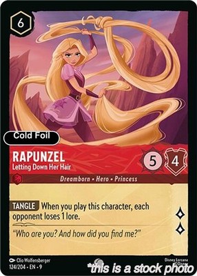 Rapunzel - Letting Down Her Hair [9 - 124/204]Lorcana TCGNMCold FoilCommonEN