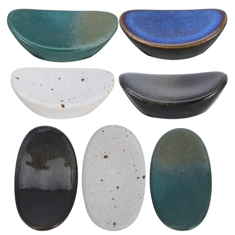 7 Pcs Japanese Style Chopsticks Rack Chinese Stand Ceramic Rests - Bild 3 von 4