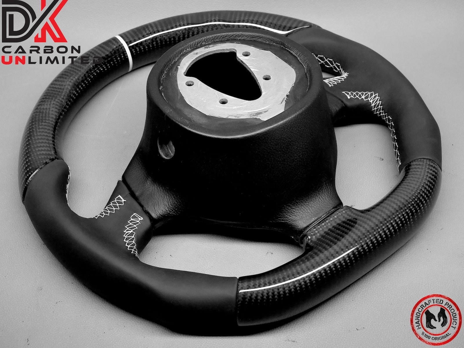 Lamborghini Murcielago LP640 LP650 LP670 White Ring Carbon Steering Wheel v3