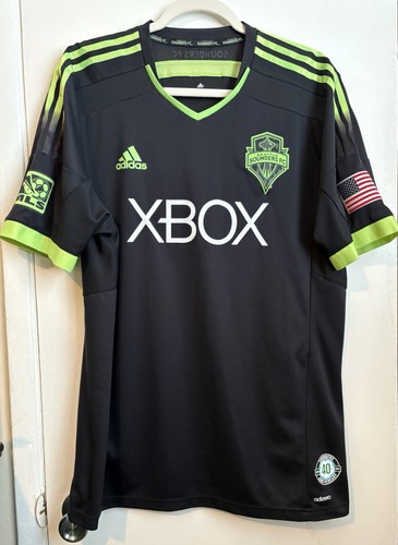 Seattle Sounders FC 2014/2015 Third Player Issue Adizero Jersey Pitch Black