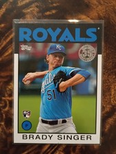 Brady Singer 2021 Topps Series 1 1986 35th Anniversary 86 #86B-3 Royals Rookie