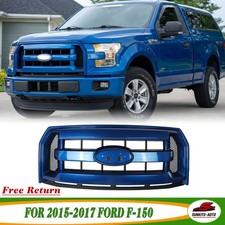 For 2015-17 Ford F150 F-150 Painted N6 Lightning Blue Front Bumper Grille Grill