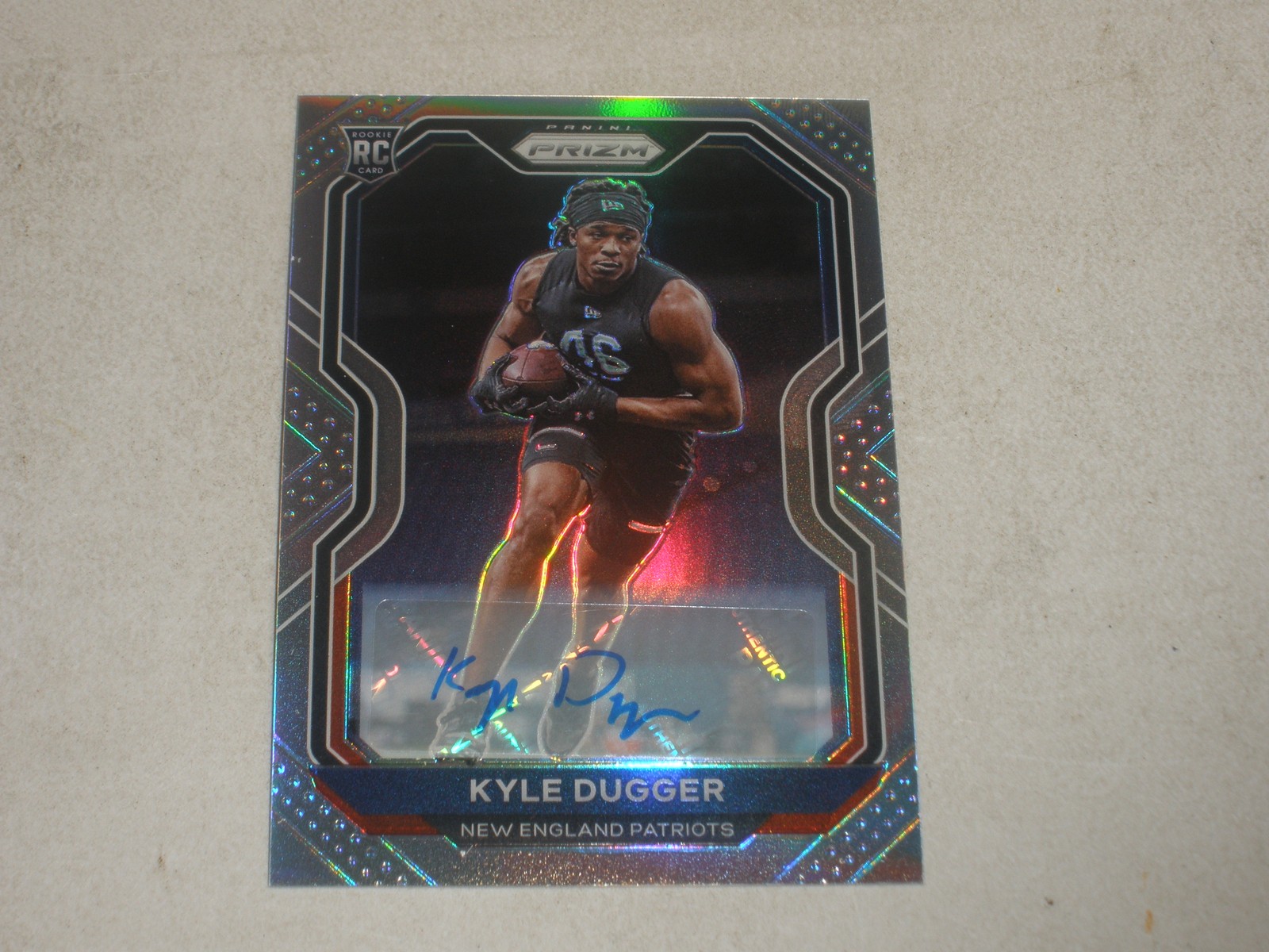 2020 Panini Prizm Silver Prizm Autograph Auto #368 Kyle Dugger Rookie RC