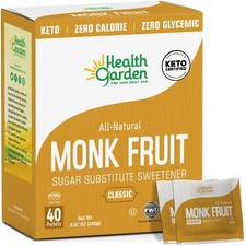 Classic All-Natural Monk Fruit Sweetener, 40 pack, 8.47 Oz