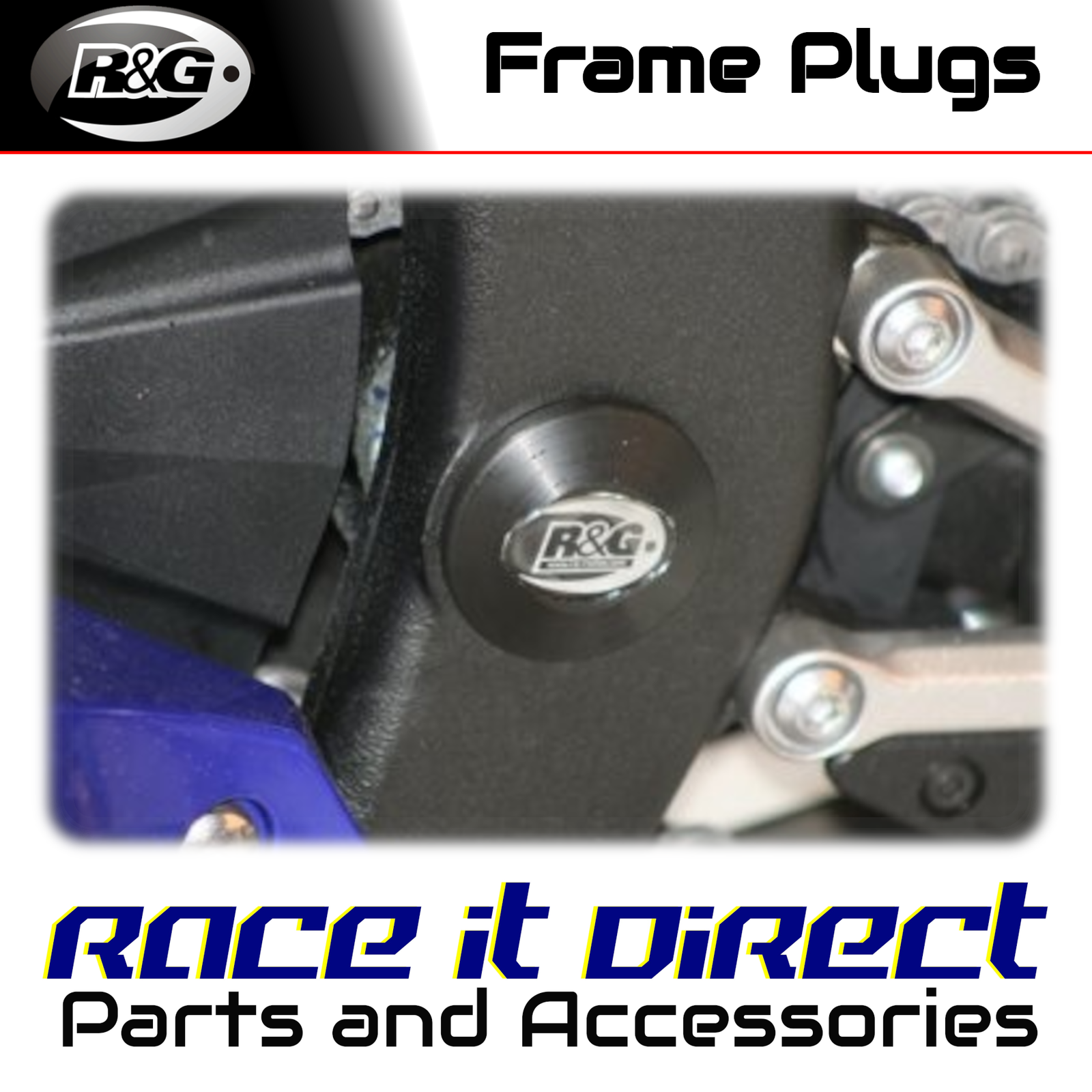 Frame Plugs for Yamaha YZF-R6 2006-2020 Lower Left R&G