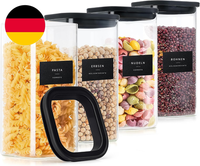 VorratsgläSer Mit Deckel (4 X 1450 Ml) – Vorratsdosen Glas Mit Deckel, Luftdicht
