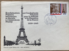 POLAND FRANCE 1978, COVER ILLUSTRATE EIFFEL TOWER, 2 COUNTRY SPECIAL FLAG CANCEL