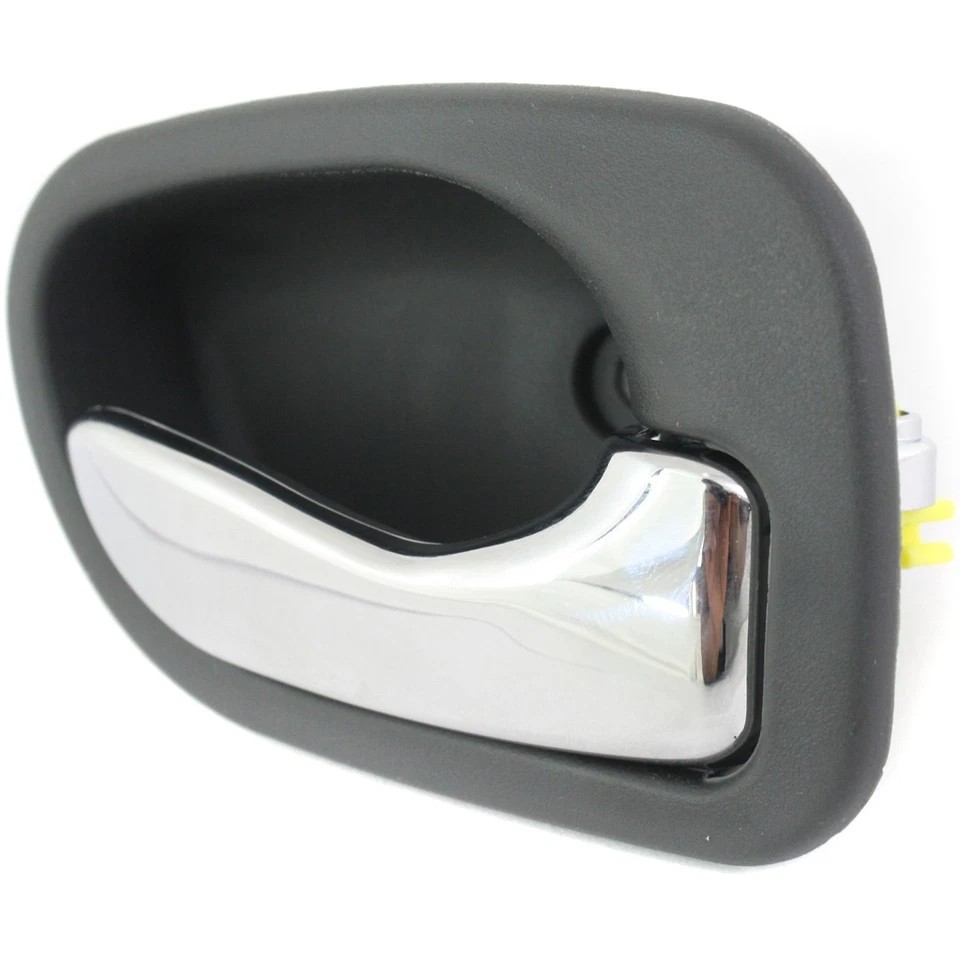 Door Handle Set For 1995-99 Hyundai Accent Front or Rear Gray w/Chrome Lvr 2Pcs - Image 3 of 4