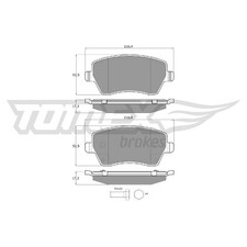 Satz Bremsbeläge Bremsklötze vorne für Nissan Micra 3 K12 C+C Note E11 | 2457