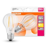 Osram Led Filament Leuchtmittel Birnenform 6W = 60W E27 Klar 827 Warmweiß 2700K