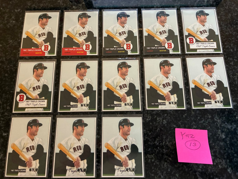 CARL YASTRZEMSKI REPRINTS CARD LOT (ALL 1995 JSW ALL-STARS).........13 DIFFERENT