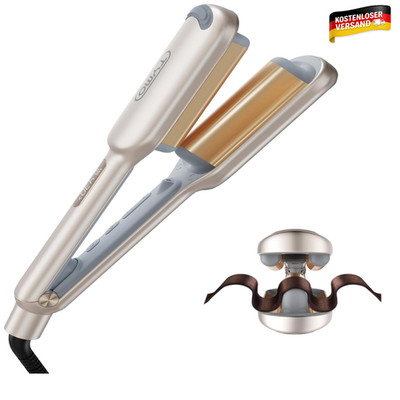 ROVY Lockenstab 25mm 4 Temperaturstufen Ionen Wellenstab LED Anzeige Gold modern
