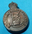 WW2 1938 ROYAL ARMY RESERVE STERLING SILVER MILITARY LAPEL BADGE WORLD WAR II