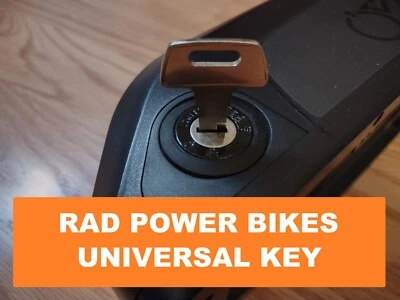 RAD POWER BIKES Universal Battery Key RadRover RadMini RadWagon RadRunner