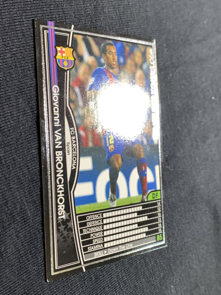 Giovanni Van Bronckhorst WCCF PANINI soccer card made in Japan