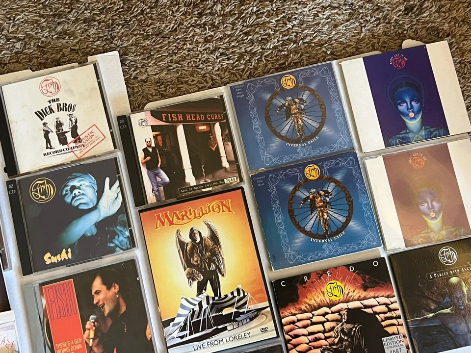 Fish Marillion. Fish Solo. Collectors CD Lot! DVD. Rare! Live. Studio. Singles + Foto 4 de 4