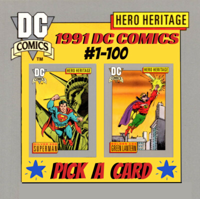 1991 Impel DC Comics Trading Cards #1-100 - Pick A Card - BUY2GET4FREE!
