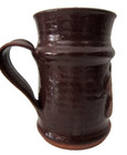 Vintage FT MEIGS Stoneware Art Pottery Coffee Cup Mug Signed Smoke & Fire — photo 3