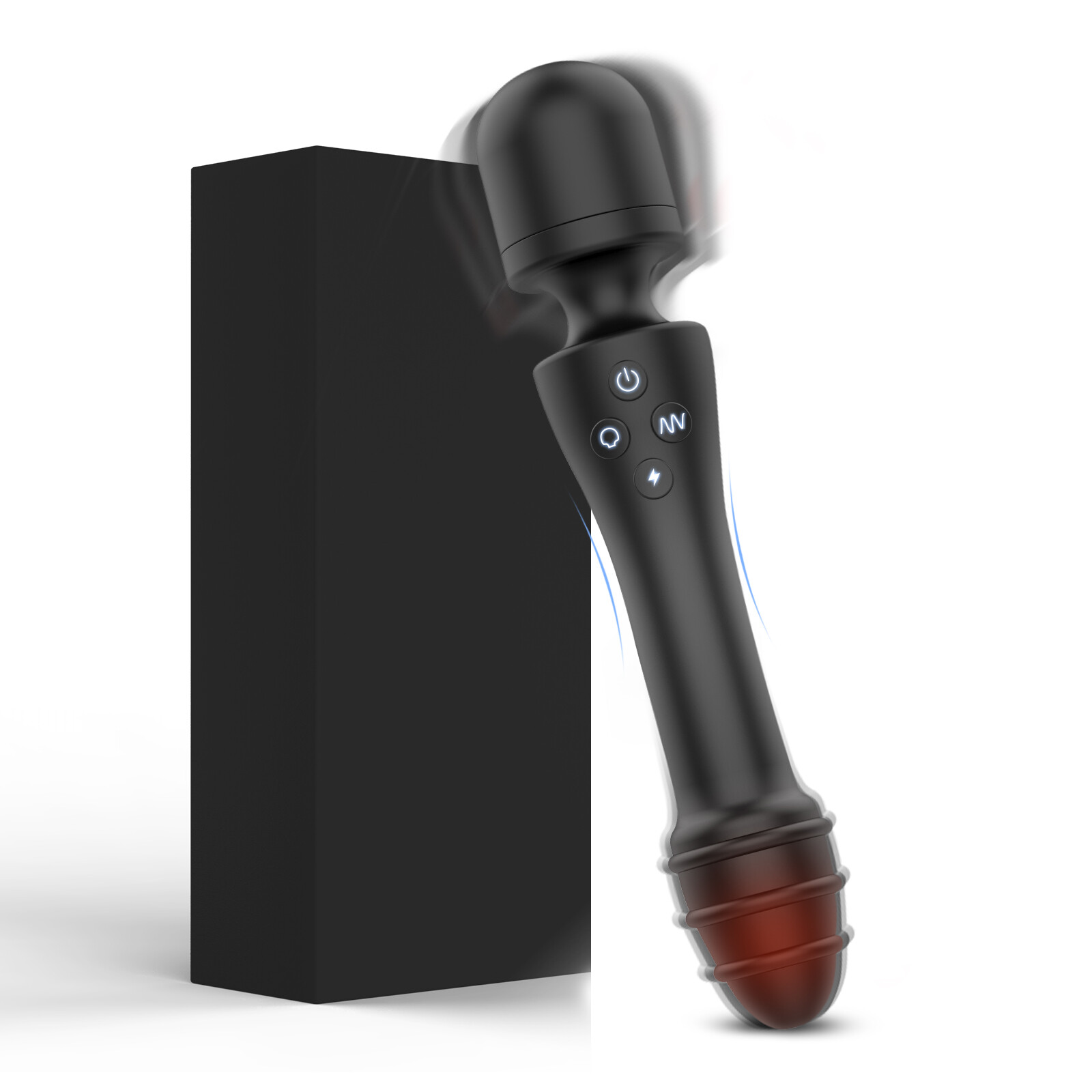 New Rechargeable G-spot Clit Vibrator Dildo Heating Massager Adult Sex Toy for Women.