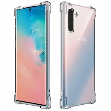 For Samsung Galaxy Note 10+ Plus Pro Crystal Clear Tpu Shock Proof Case Cover