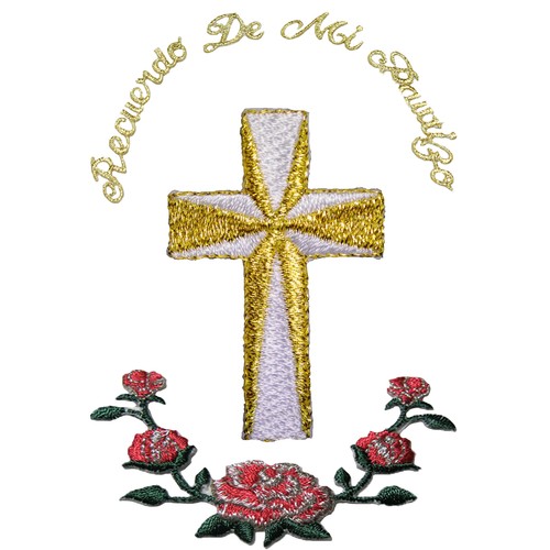 Baby Toddler Christening Baptism White BIB Gold Silver Embroidery Cross Flower - Picture 6 of 14