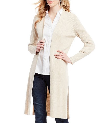 Jones New York Women's Plus Size Open Front Duster Cardigan