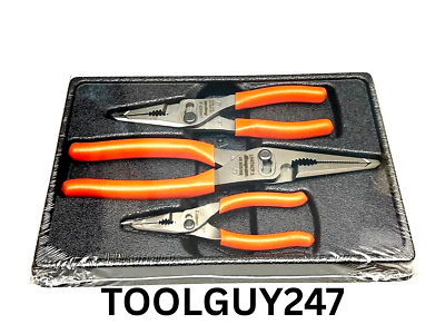 #ad #ad SNAP ON PL3LNSJCF O ORANGE 3pc Soft Grip Long Nose Slip Joint Pliers Set NEW $227.95