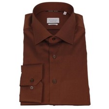 Eternal Men's Modern Fit Office Shirt Braun 8816 X18K 28