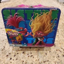 Trolls Band Together 24 Piece Puzzle in Lunch Box Tin Dreamworks - New & Sealed