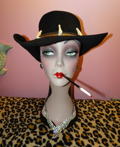 Vintage Black Leather Crocodile Dundee 