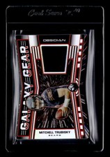 2019 Obsidian Galaxy Gear Materials Electric Etch Orange Mitchell Trubisky /50