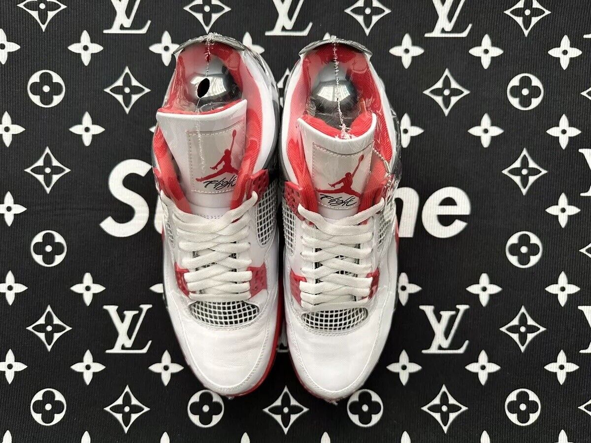 Size 12 - Jordan 4 Retro Fire Red NEW DS OG AJ4 Chicago Size 12 - Jordan 4 Retro Fire Red NEW DS OG AJ4 Chicago