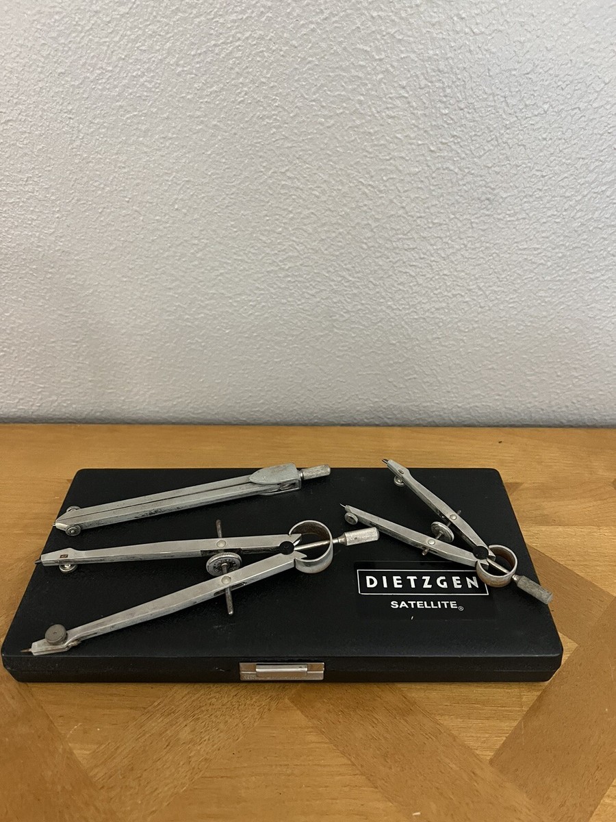 Vintage Dietzgen Satellite S-1285-3 Drafting Set made in Germany