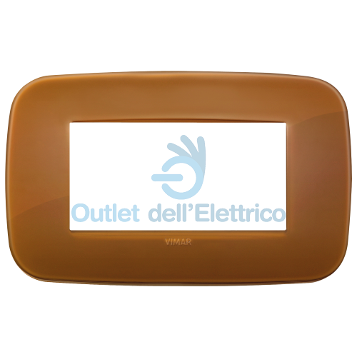 VIMAR 19684.62 PLACCA ROUND 4M REFLEX CARAMEL