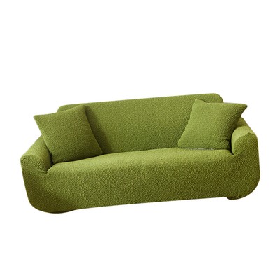 Sofa Armchair Cover Slipcover, Elastic Solid Wrinkle Fabric, Banana Green 654936483590 | eBay