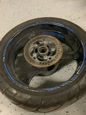 2006 2007 SUZUKI GSXR600 GSXR750 REAR WHEEL STRAIGHT RIM BLACK No TIRE OEM