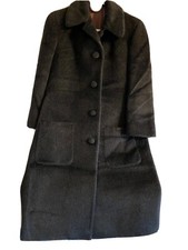 World Of Elegance, Custom Tailored Mohair Blend Satin Lined Winter Coat Small