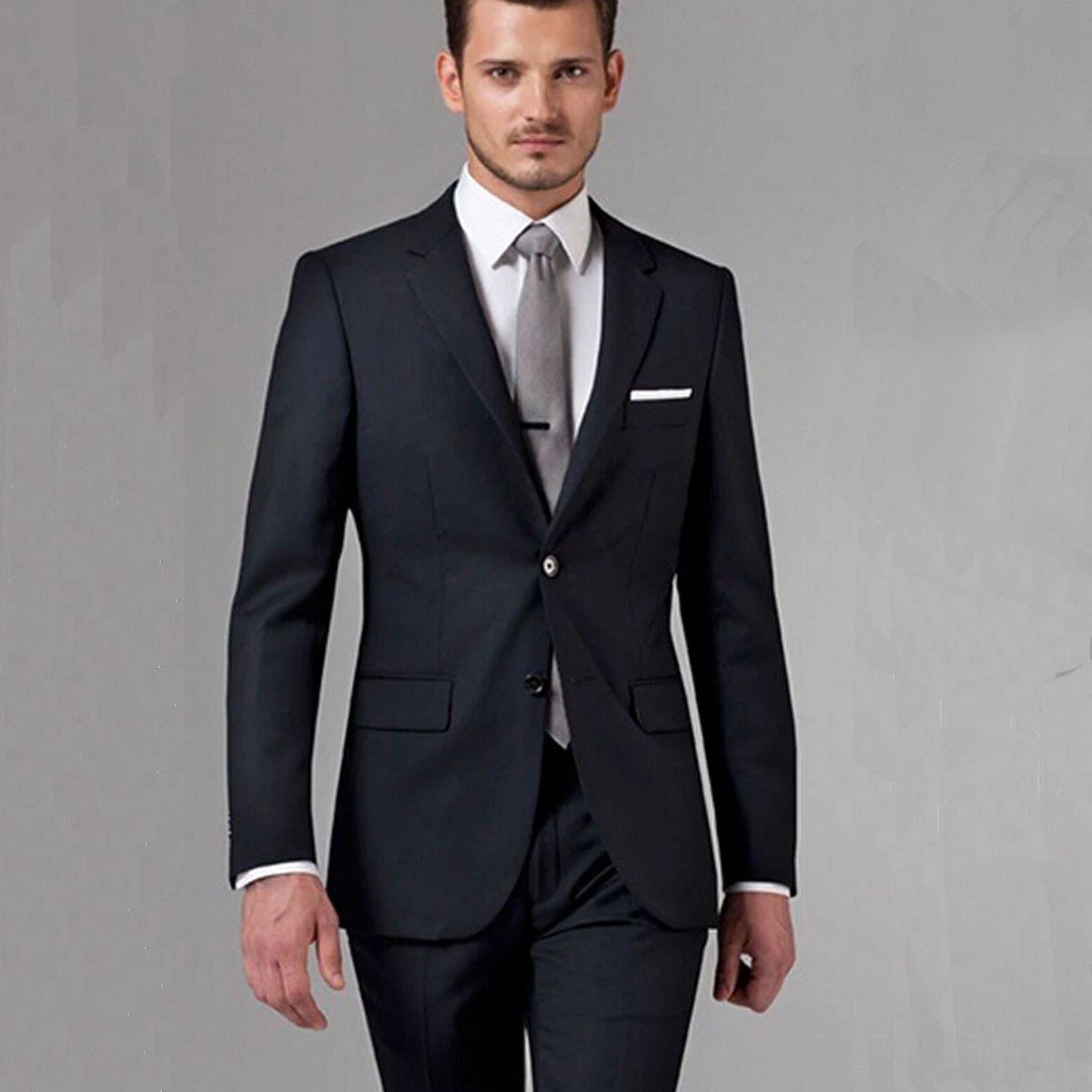 Perry Ellis Men's Classic-Fit Solid Nested Suits - Macy's