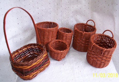 WICKER BASKETS ORGANIZERS- DECORATION - U CHOOSE - Picture 8 of 10