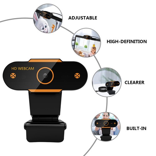 1pc Adjustable Base Webcam Net Course Live Broadcast Camera with Mic ( ) - Photo 6/12
