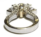 Frank Rubel 14k white gold diamond 1.58ct GIA round SI1 K engagement ring Deco — photo 7