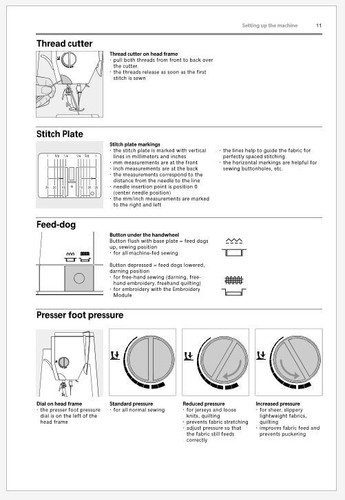 Peine Bernina Artista 170QPE y 180 manual de instrucciones impreso manual encuadernado - Imagen 3 de 7