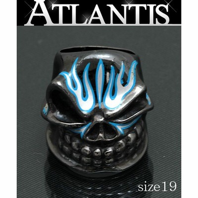 STARLINGEAR Bruiser Skull Pinstripe Ring US9 BLACK RHODIUM | eBay