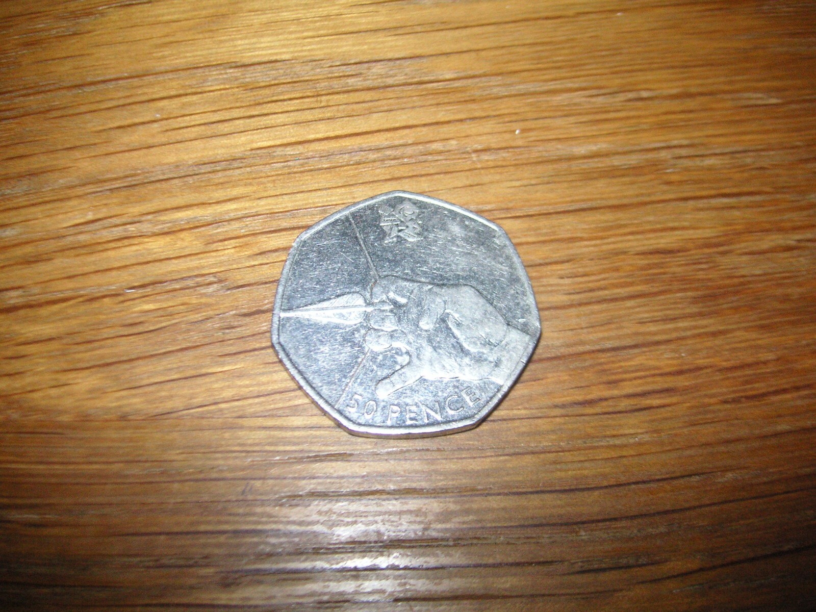 2011 Olympic Archery 50p fifty pence coin rare collectible