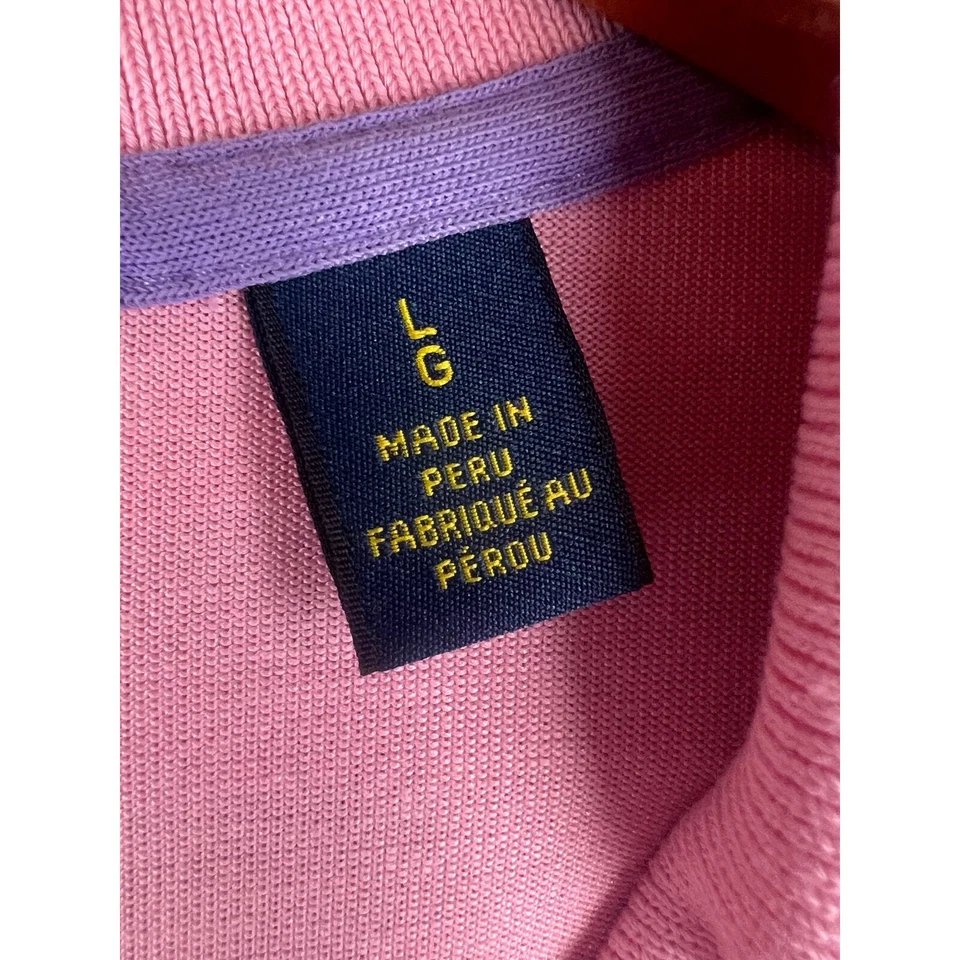 Polo Golf Ralph Lauren Absorbe la Humedad Polo Rosa Hombres Grande Ropa Activa Usada en Excelente Condición Foto 3 de 4
