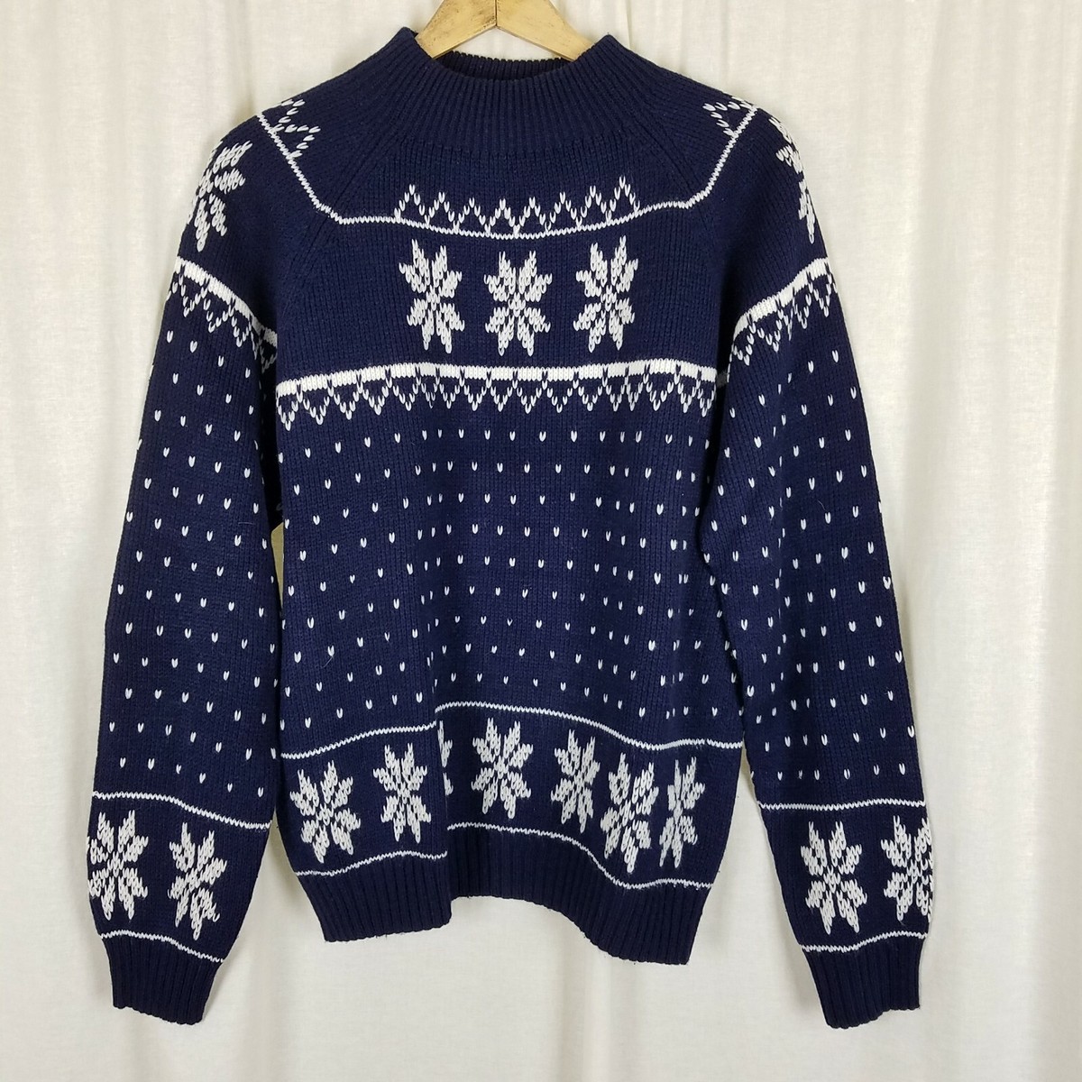 Vintage JcPenney Nordic Fair Isle Apres Ski Geometric Knit Sweater